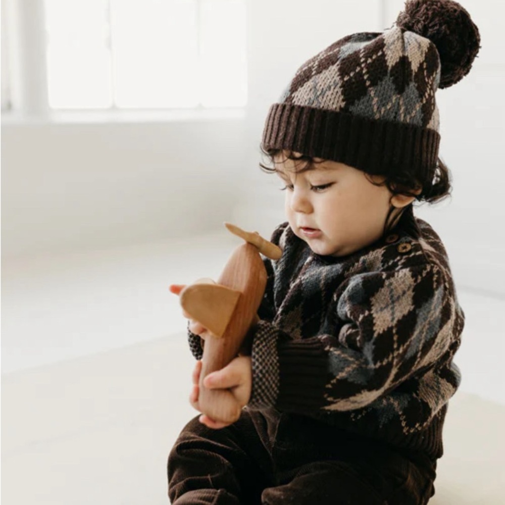 Jamie Kay Brown Jacquard Sweater